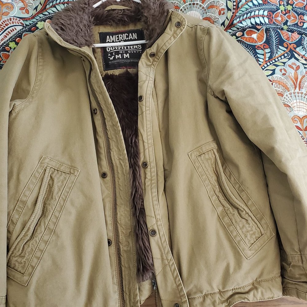 American Eagle Faux Fur Jacket - Size M